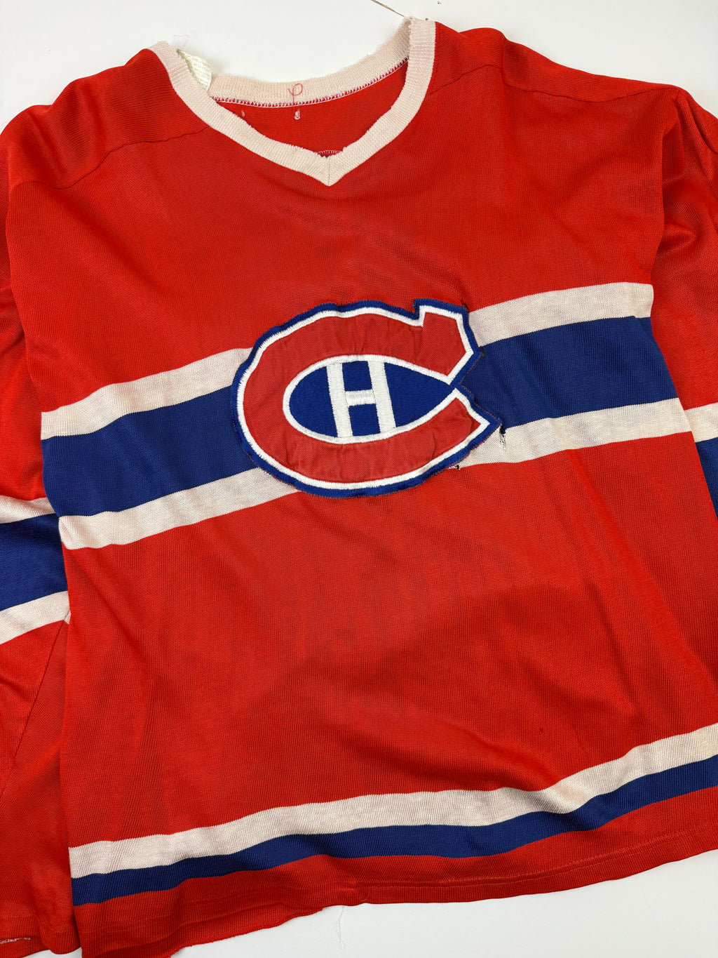 Vintage Distressed Montreal Canadiens Hockey Jersey