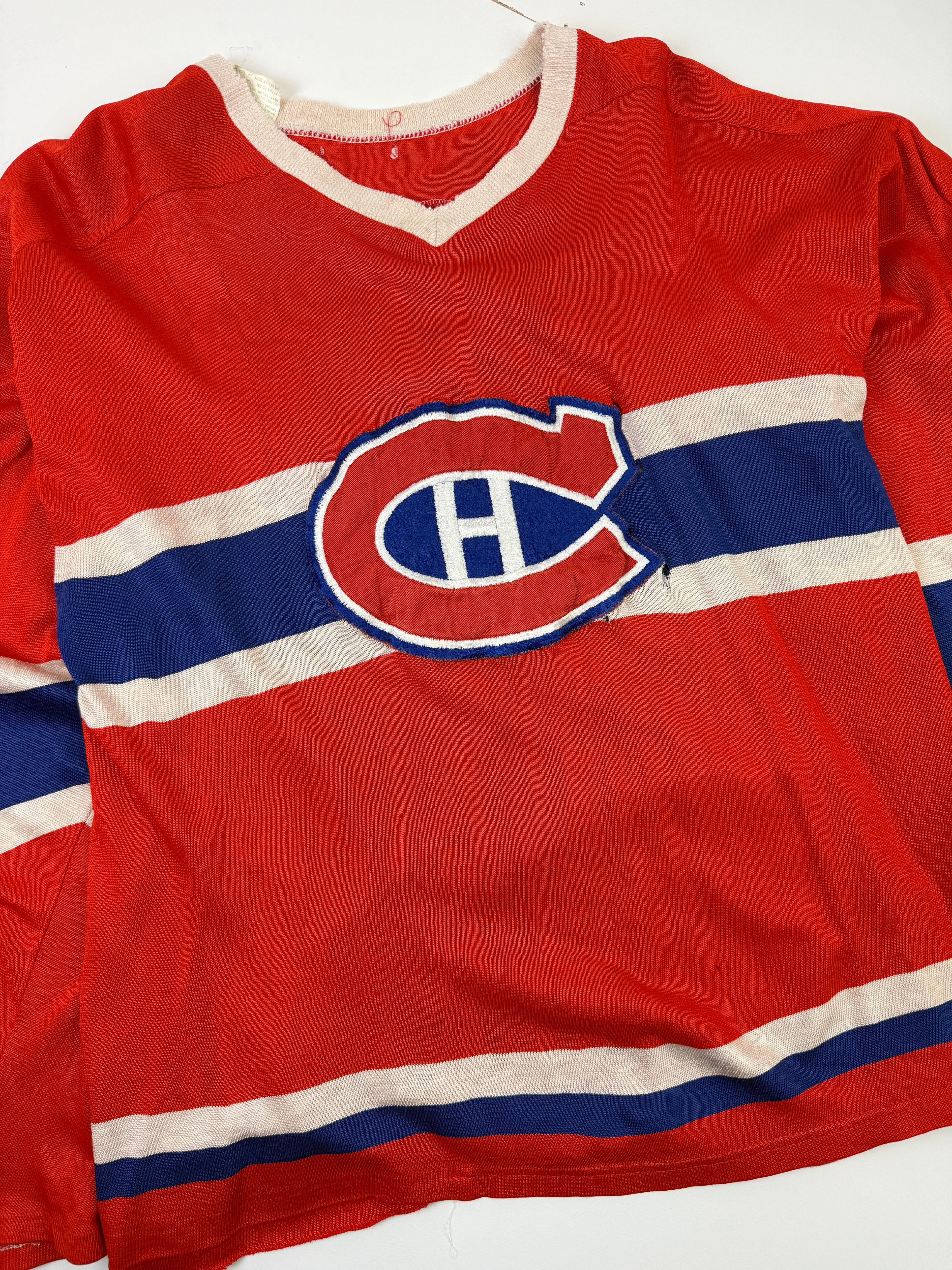 Vintage Distressed Montreal Canadiens Hockey Jersey