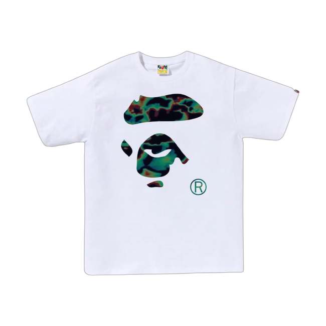 BAPE Thermography Ape Face Tee White