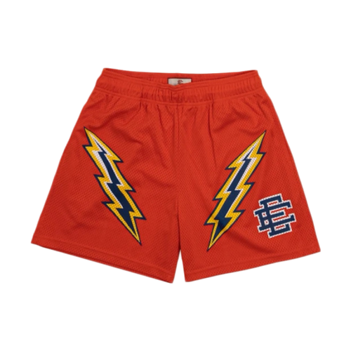 Eric Emanuel EE Basic Lightning Bolt Short ‘Orange/Royal/Yellow' | Vintage Clothing Store Canada