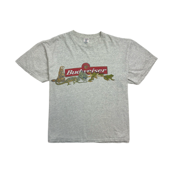 (L) Vintage '99 Budweiser Tee Light Grey