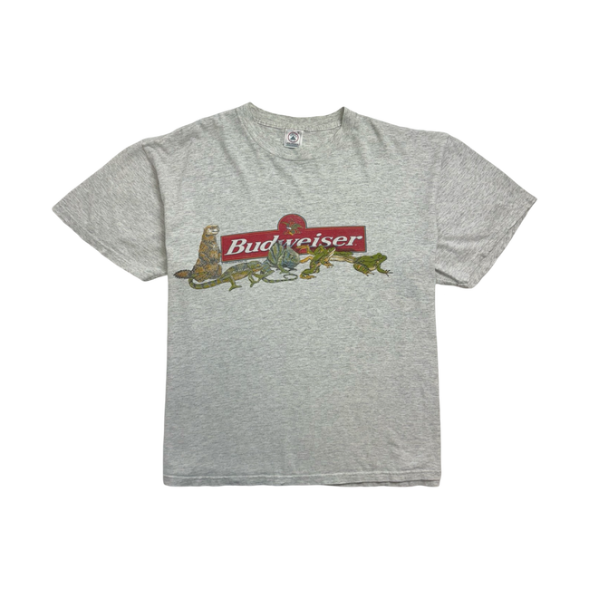 (L) Vintage '99 Budweiser Tee Light Grey