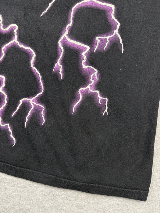 Vintage American Thunder Lightning Chief Tee Black | Vitnage Clothing Store Canada