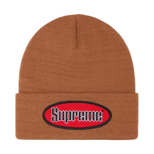 Supreme Oval Patch Beanie Rust | Vintage Clothing Store Canada