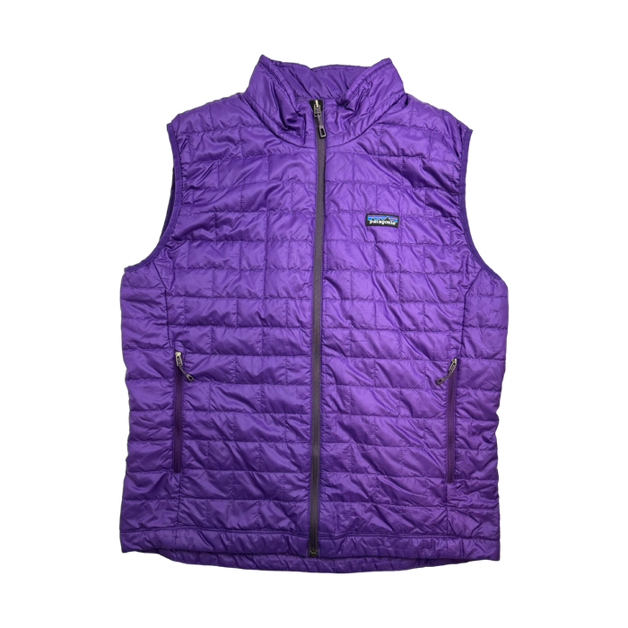 (L) Patagonia Micro Puffer Zip-Up Vest Purple | Vitnage Clothing Store Canada