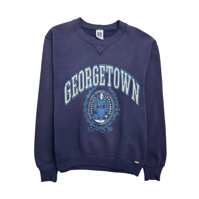 Vintage 90s Georgetown University Sweatshirt Navy