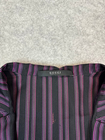 Women’s Gucci Tom Ford Silk Striped Blazer Purple