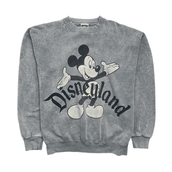 (L) Vintage 90s Disneyland Sweatshirt Washed Blue