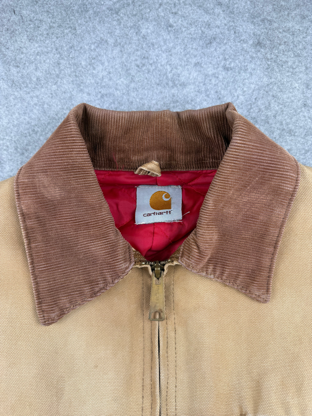 Vintage Carhartt Detroit Insulated Jacket Beige