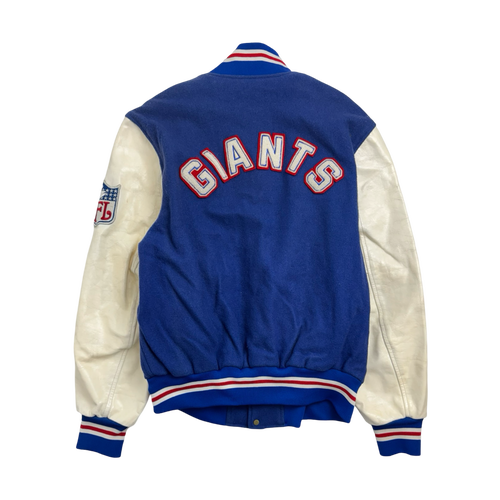 (L) Vintage New York Giants Lined Varsity Jacket Blue | Vintage Clothing Store Canada