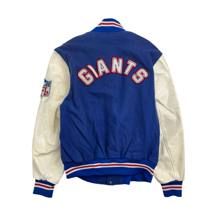 (L) Vintage New York Giants Lined Varsity Jacket Blue | Vitnage Clothing Store Canada