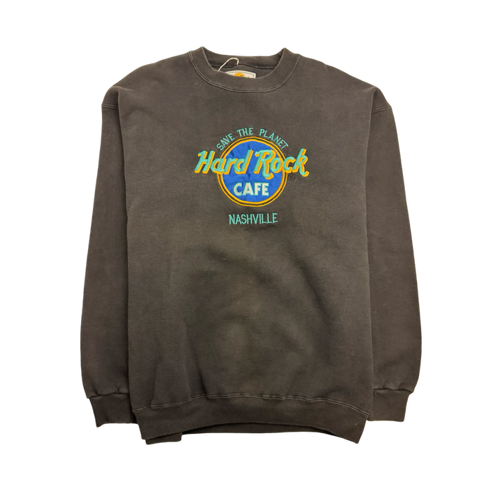 Vintage Hard Rock Cafe Nashvile Sweatshirt Black | Vitnage Clothing Store Canada