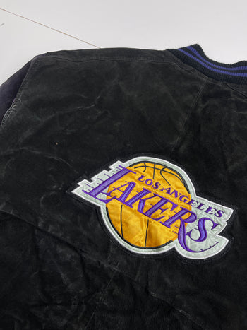 (XXL) Vintage NBA Los Angeles Lakers Suede Leather Jacket