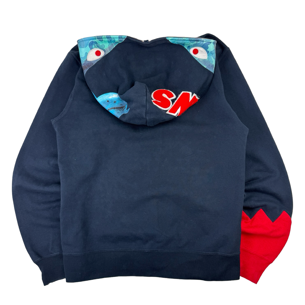 BAPE Jaws Shark Full Zip Sweater Navy (USED)