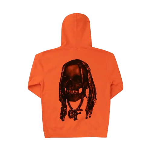 Revenge Lil Durk Bones Hoodie Orange | Vintage Clothing Store Canada