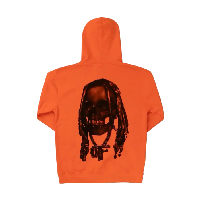 Revenge Lil Durk Bones Hoodie Orange | Vitnage Clothing Store Canada