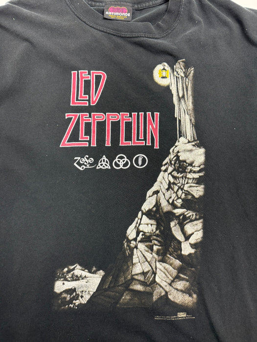 (L) Vintage '04 Led Zeppelin Band Tee Black | Vitnage Clothing Store Canada