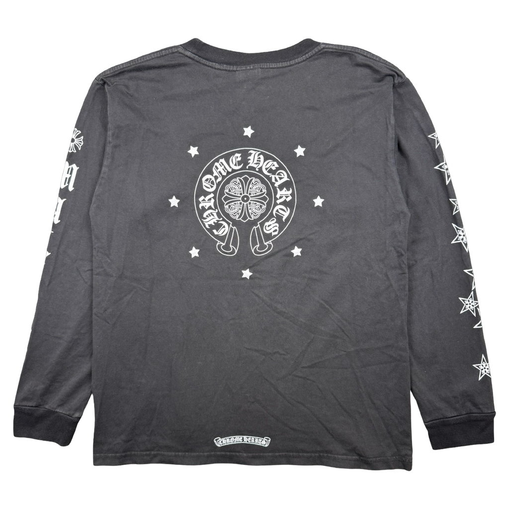 Vintage Chrome Hearts Malibu Exclusive Stars L/S Tee Black