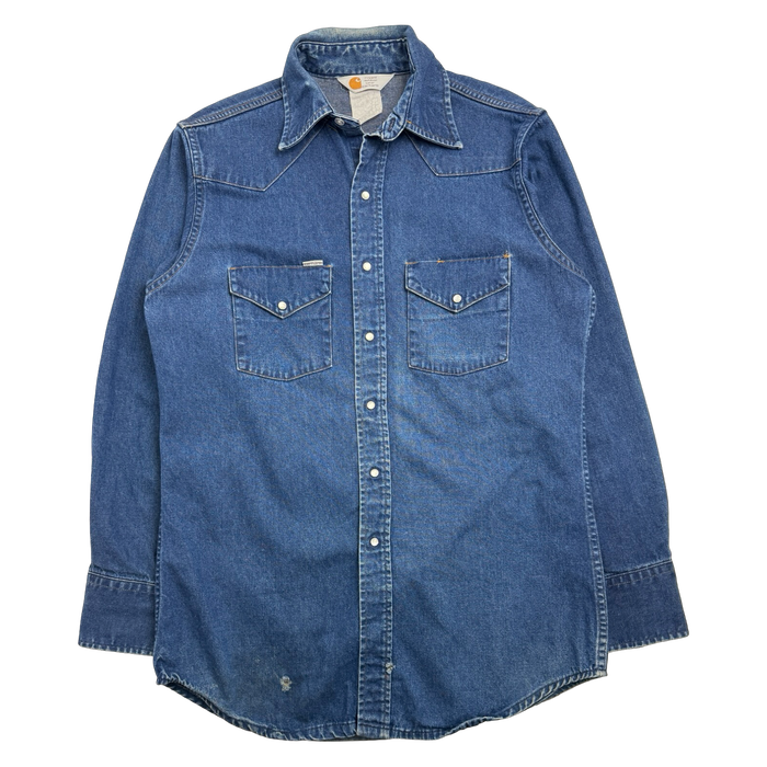 Vintage Carhartt Button-up L/S Shirt Denim | Vitnage Clothing Store Canada