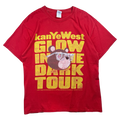 Vintage 2000’s Kanye West Glow In The Dark Tour Tee Red