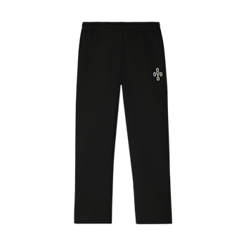 OVO Pom Pom Open Hem Sweatpants Black