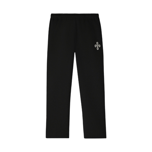 OVO Pom Pom Open Hem Sweatpants Black | Vintage Clothing Store Canada