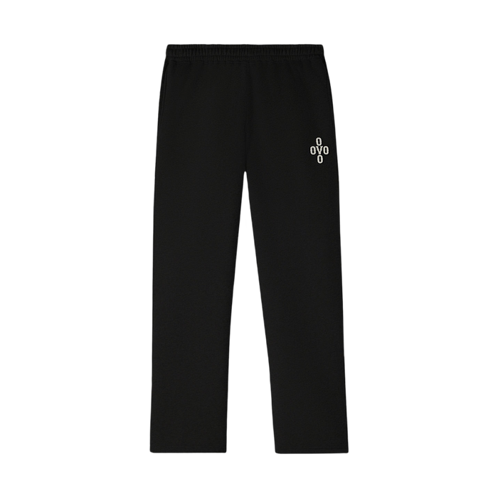 OVO Pom Pom Open Hem Sweatpants Black | Vitnage Clothing Store Canada