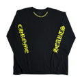 Chrome Hearts Neck Script Logo L/S Tee Black/Yellow