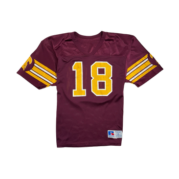 (M) Russell Athletics #18 Football Jersey Burgundy