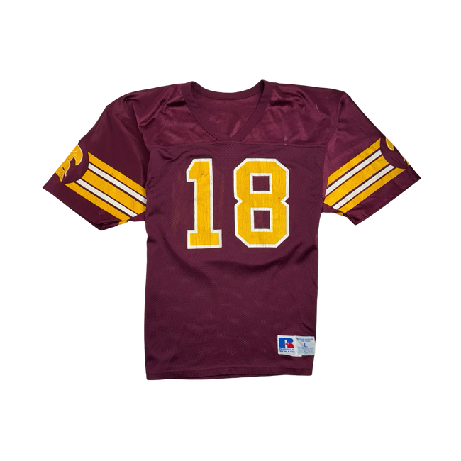 (M) Russell Athletics #18 Football Jersey Burgundy