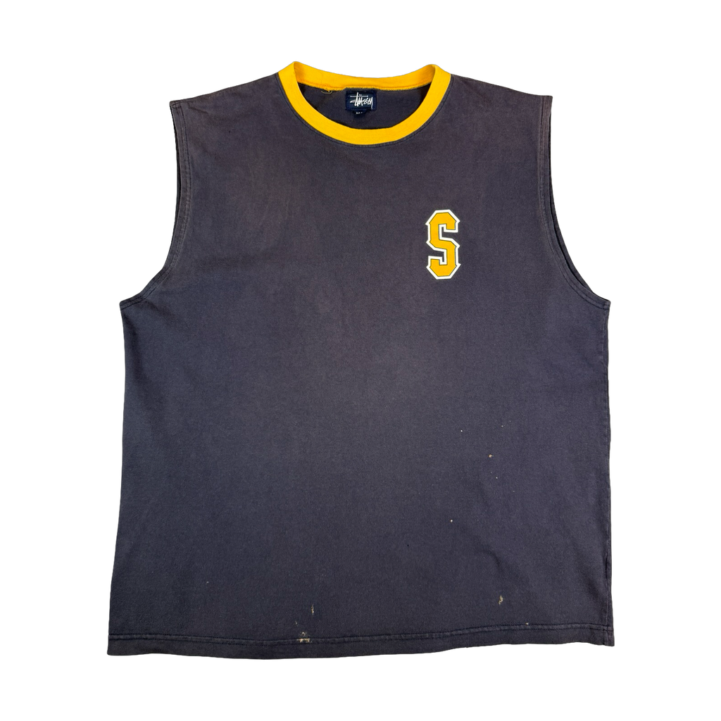 1990s Stussy NYLTA Tank Top Navy (USED)