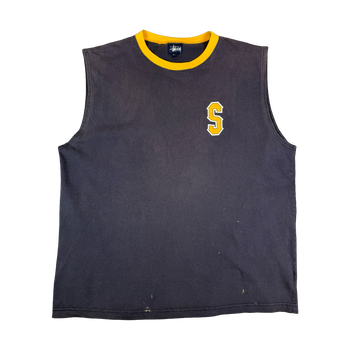 1990s Stussy NYLTA Tank Top Navy (USED)