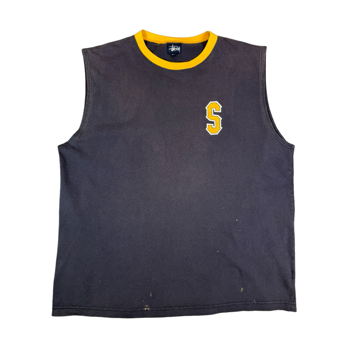 1990s Stussy NYLTA Tank Top Navy (USED) | Vitnage Clothing Store Canada
