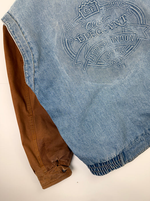 Vintage Club Elegant Fleece Lined Denim Jacket | Vitnage Clothing Store Canada