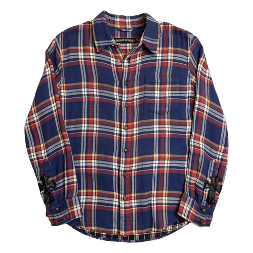 Chrome Hearts Cross Patch Flannel | Vintage Clothing Store Canada