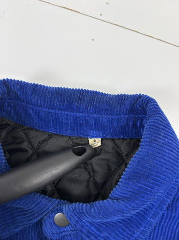 Stussy Cord Quilted Overshirt Blue (USED)