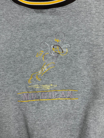 (XL) Vintage University Of Michigan Sweatshirt Grey