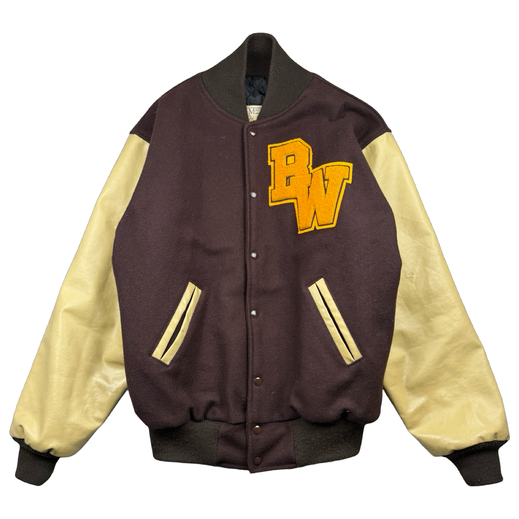 Vintage Maverick Varsity Jacket Brown