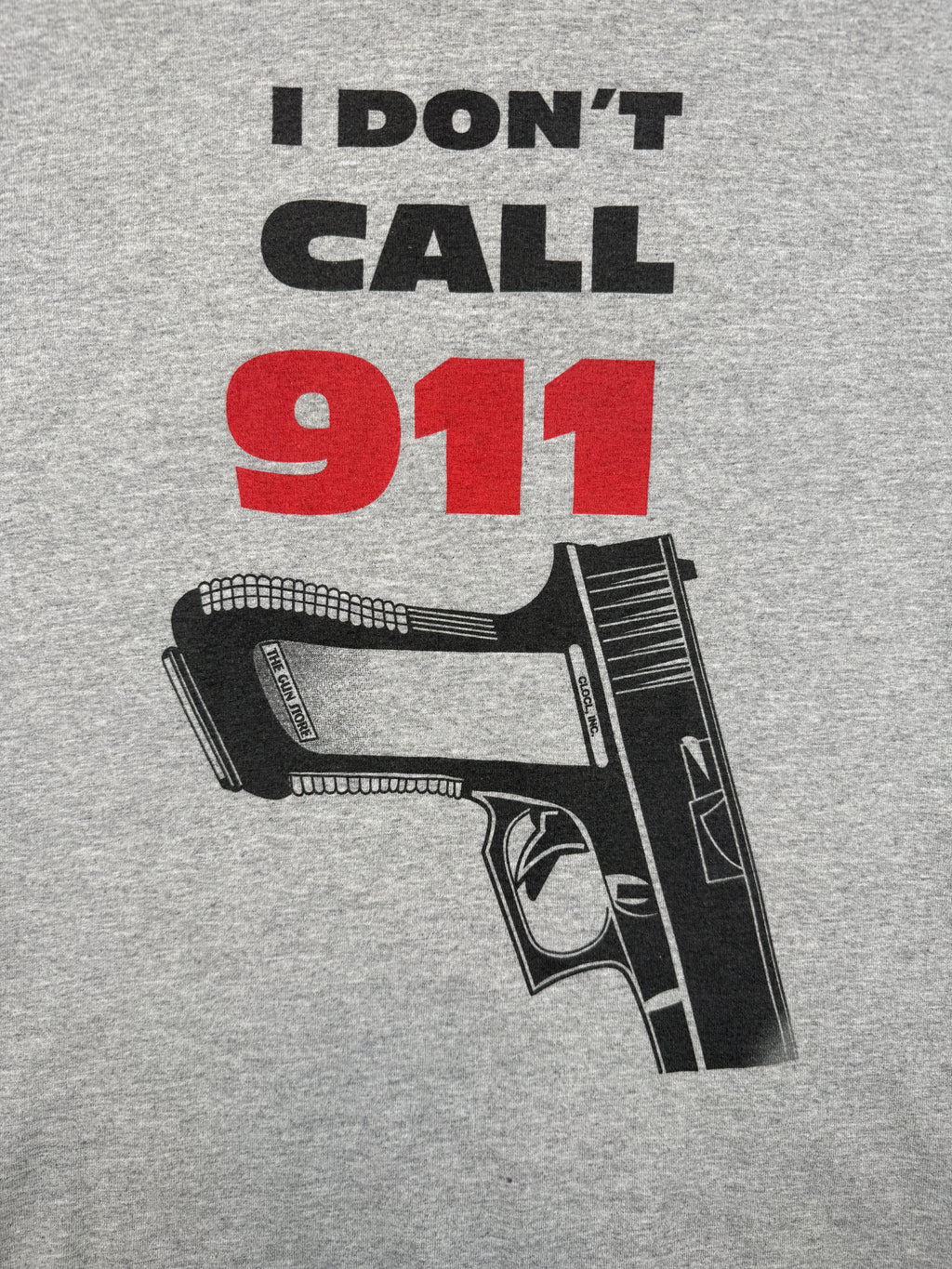 Vintage 2000’s ‘I Don't Call 911’ Tee Grey