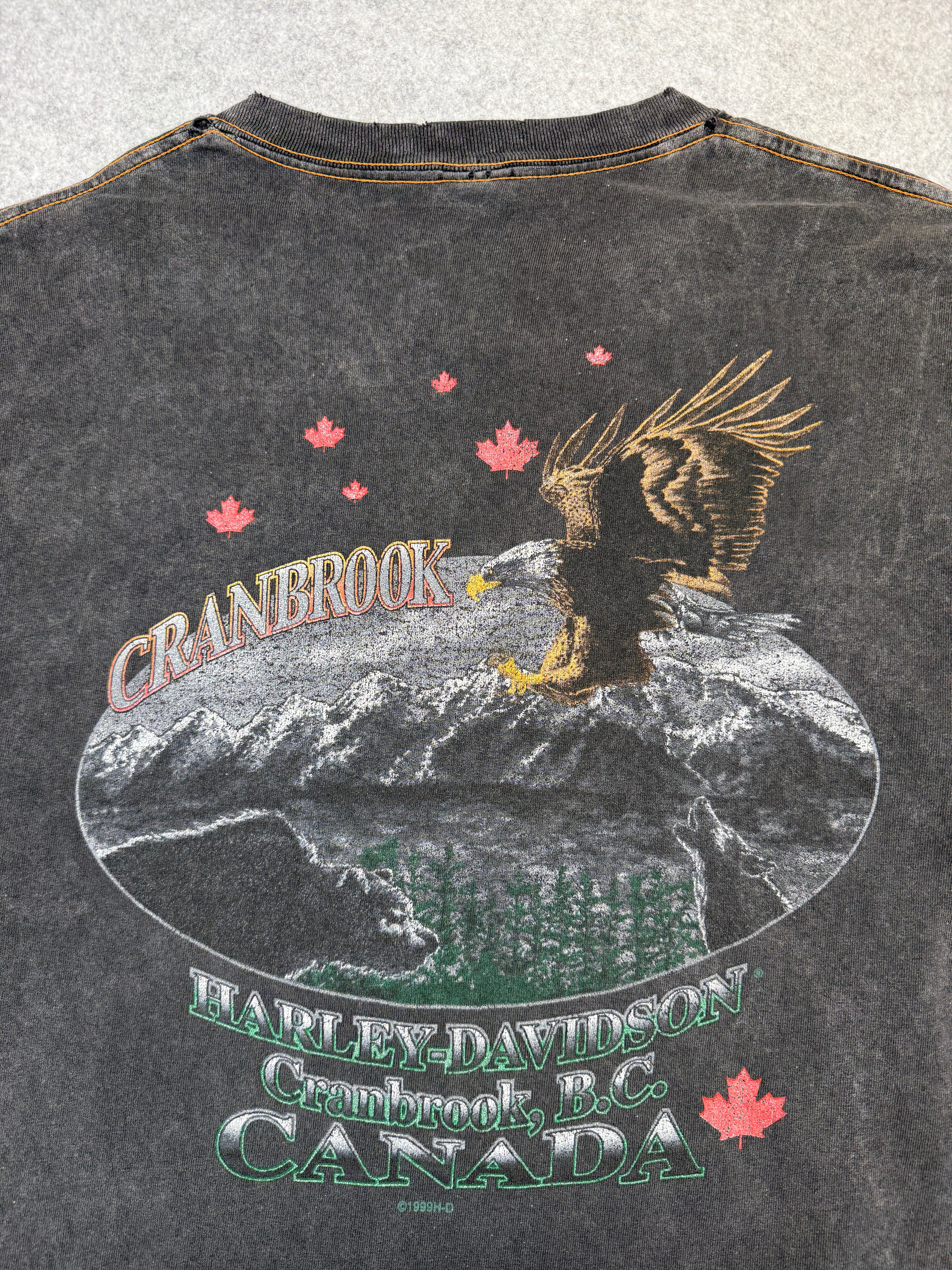 Vintage Harley Davidson 1957 Sportster Tee Black