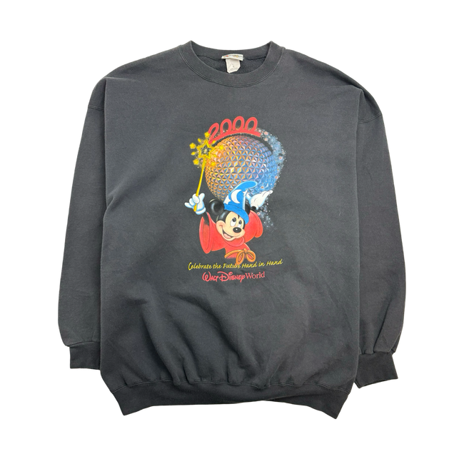 (XL) Vintage 2000s Walt Disney World Sweatshirt Black