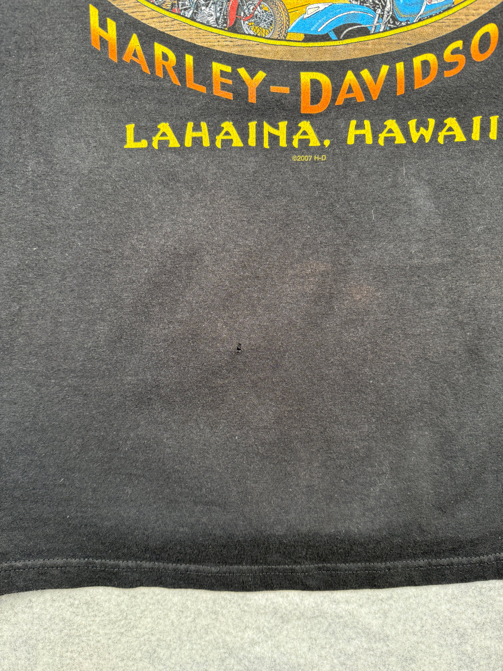 Vintage Harley Davidson Maui Tee Black