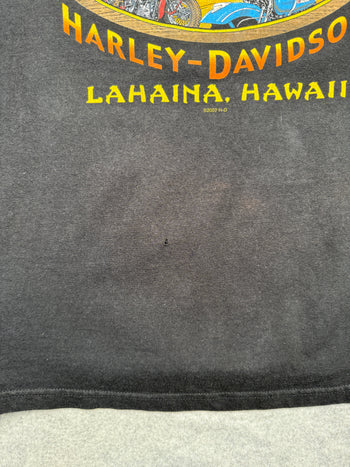 Vintage Harley Davidson Maui Tee Black