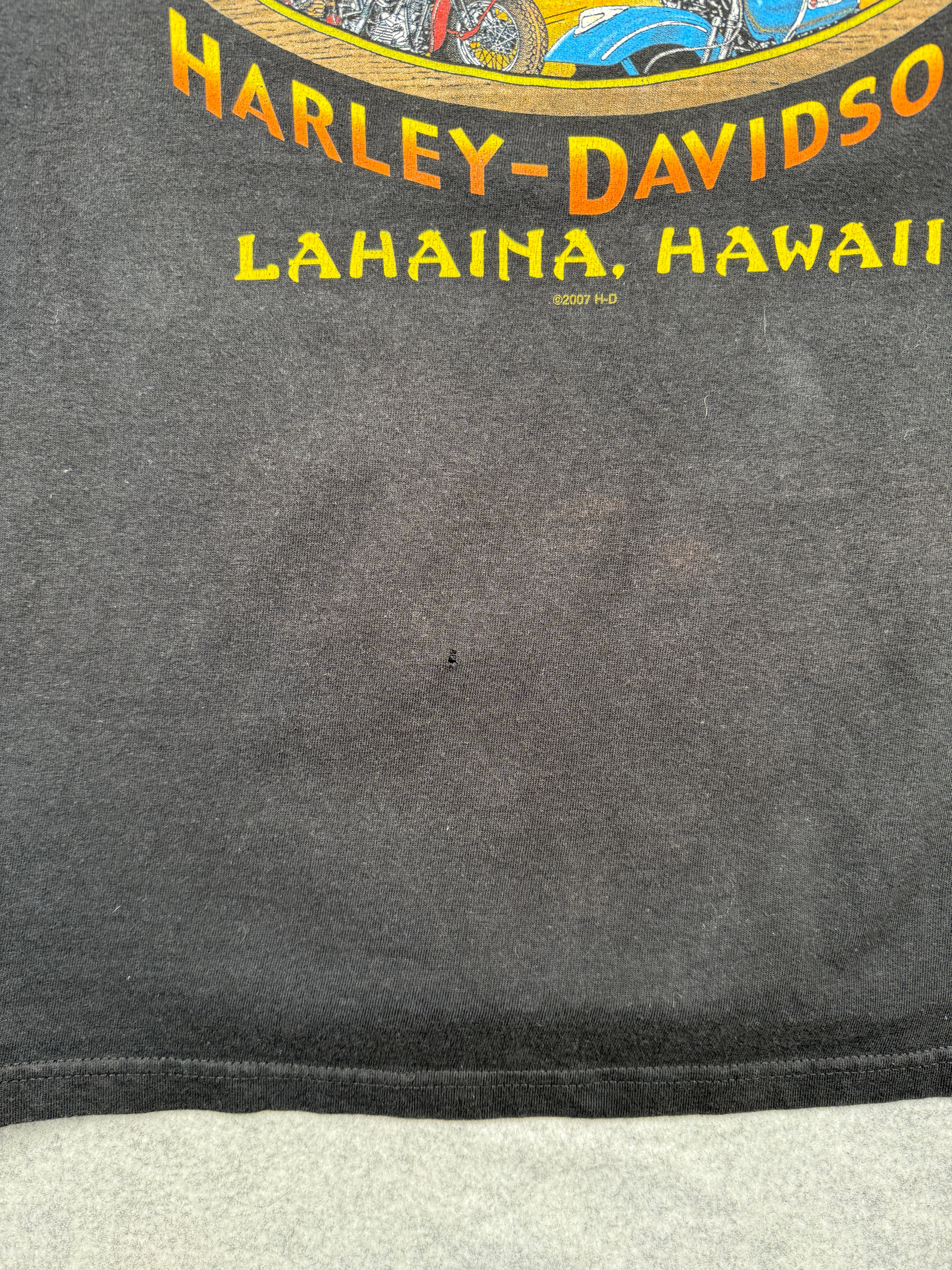Vintage Harley Davidson Maui Tee Black