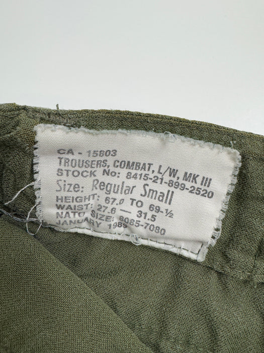 Vintage 90s Military Cargo Pants Olive | Vitnage Clothing Store Canada