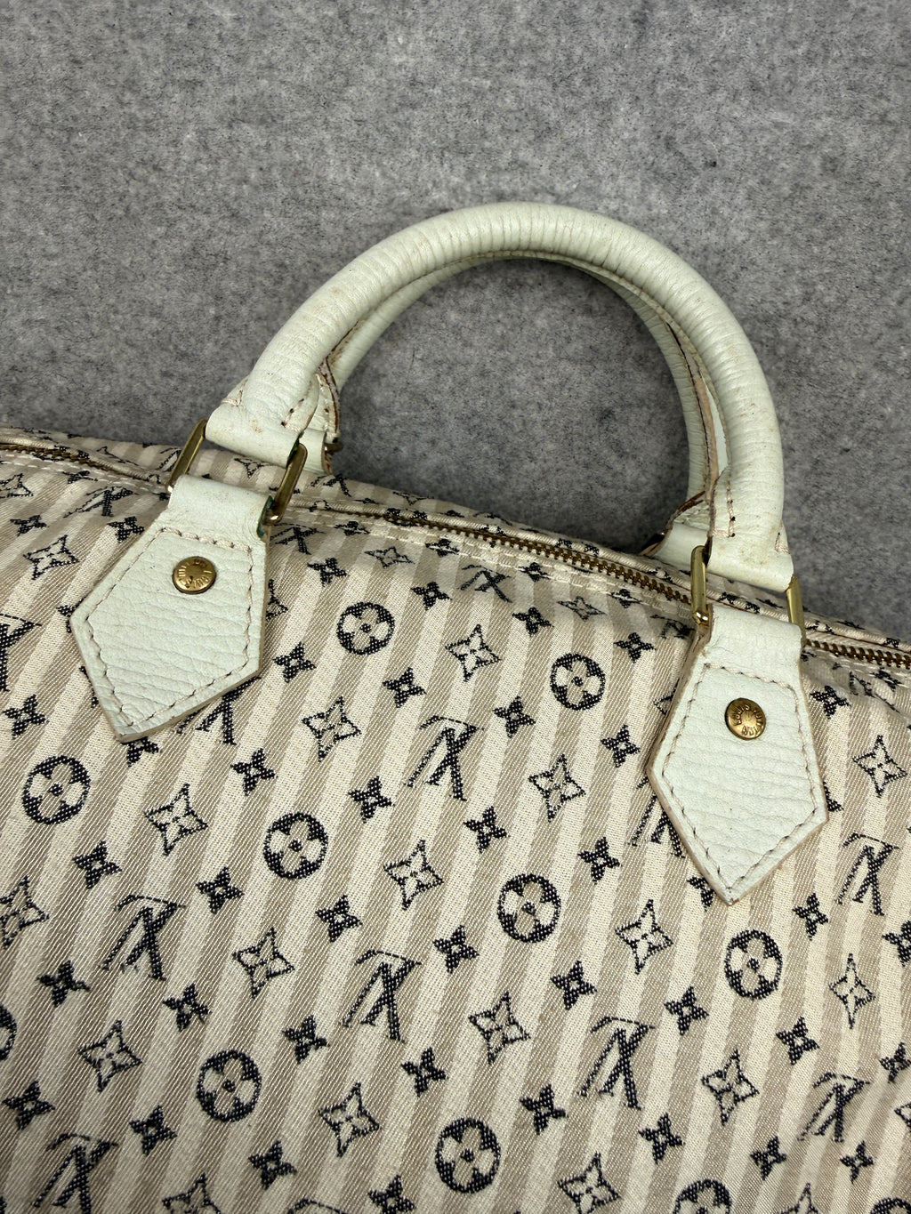 Louis Vuitton Mini Lin Speedy 30 Bag