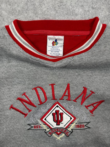 Vintage Indiana Hoosiers Sweatshirt Grey