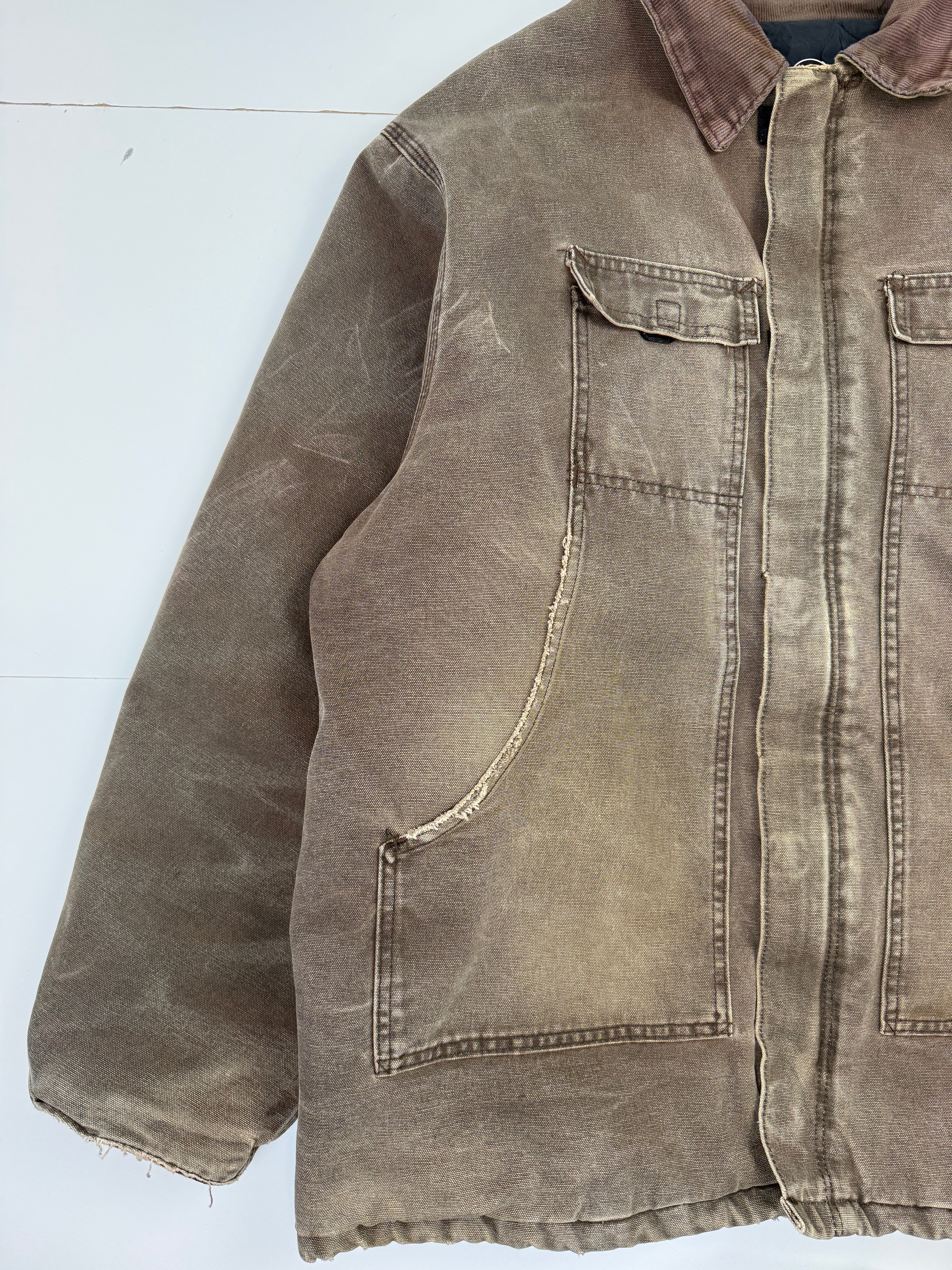 Vintage Carhartt Arctic Work Jacket Faded Brown