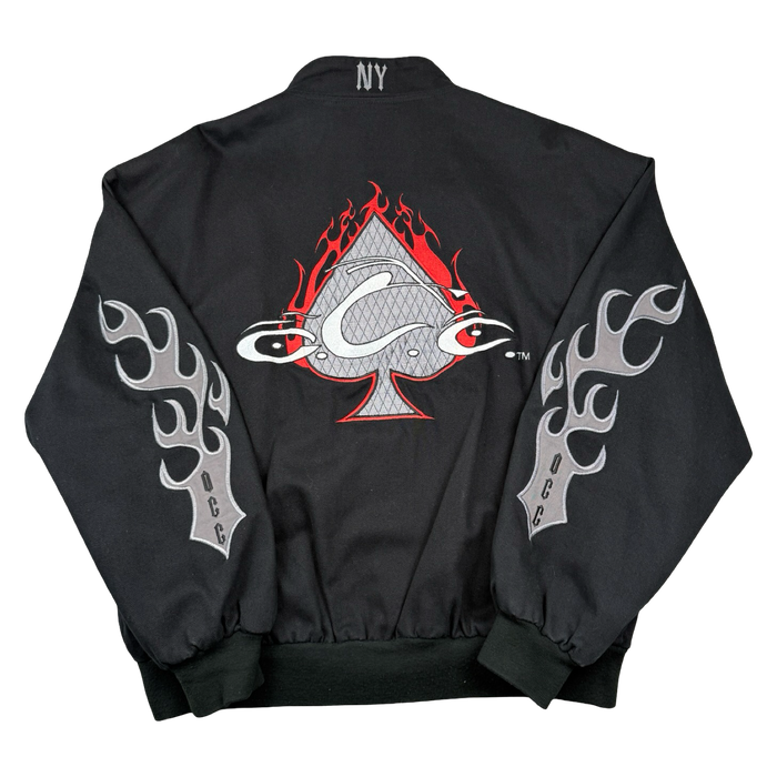 Vintage Orange County Choppers Flame Sleeve Canvas Jacket Black | Vitnage Clothing Store Canada