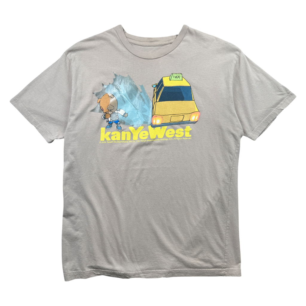 Kanye West x Takashi Murakami Graduation Bear Taxi Tee Light Grey